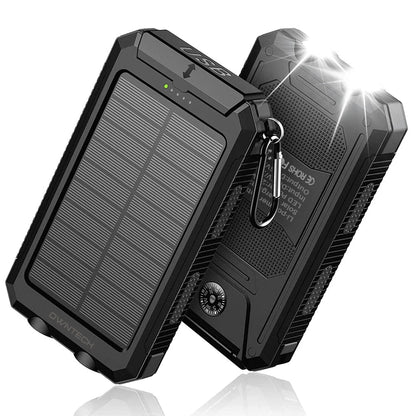 Portable Solar Charger for Iphone and Android 20000Mah Power Bank with Dual 5V USB Ports for Outdoor Camping Hiking